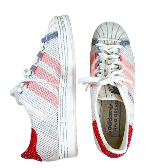 Adidas Superstar Craig Green Off White Sneakers Size 9 - Picture 3 of 4